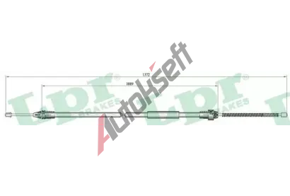 LPR Tan lanko parkovac brzdy LP C0134B, C0134B