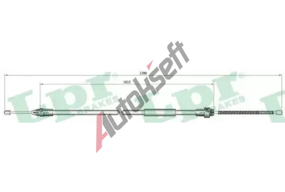 LPR Tan lanko parkovac brzdy LP C0135B, C0135B