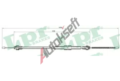 LPR Tan lanko parkovac brzdy LP C0137B, C0137B