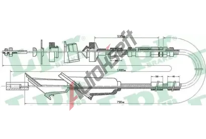 LPR Spojkové lanko LP C0137C, C0137C LPR Spojkové lanko LP C0137C, C0137C