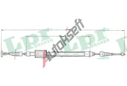 LPR Tan lanko parkovac brzdy LP C0155B, C0155B
