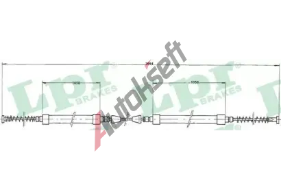 LPR Ta�n� lanko parkovac� brzdy LP C0161B, C0161B