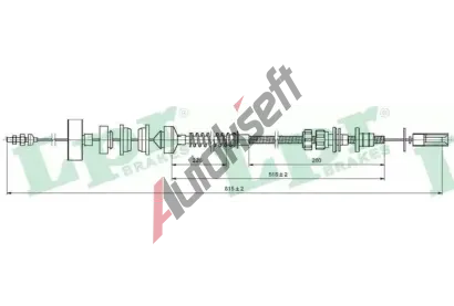 LPR Spojkov� lanko LP C0175C, C0175C