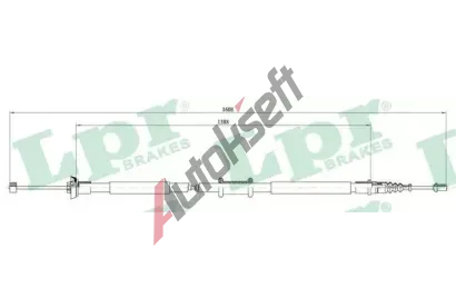 LPR Ta�n� lanko parkovac� brzdy LP C0198B, C0198B