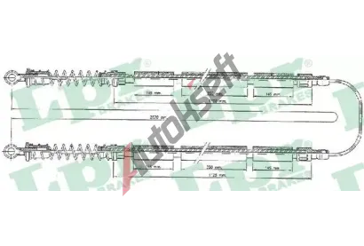 LPR Tan lanko parkovac brzdy LP C0203B, C0203B