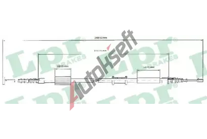 LPR Ta�n� lanko parkovac� brzdy LP C0208B, C0208B