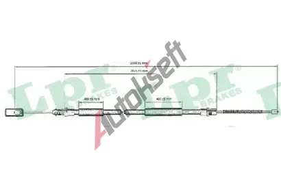 LPR Tan lanko parkovac brzdy LP C0211B, C0211B