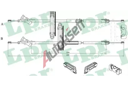 LPR Ta�n� lanko parkovac� brzdy LP C0227B, C0227B