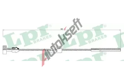 LPR Tan lanko parkovac brzdy LP C0231B, C0231B