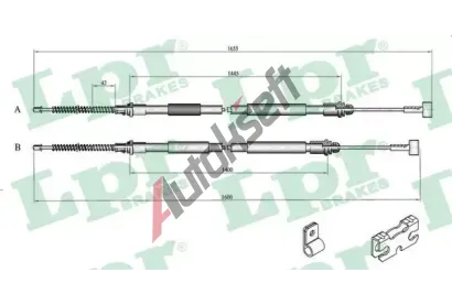 LPR Tan lanko parkovac brzdy LP C0246B, C0246B