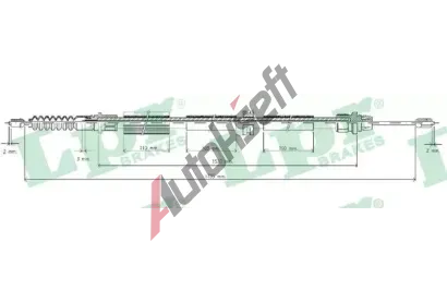 LPR Tan lanko parkovac brzdy LP C0262B, C0262B