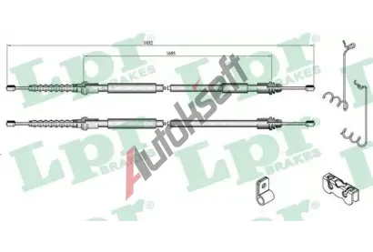 LPR Tan lanko parkovac brzdy LP C0285B, C0285B