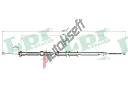LPR Tan lanko parkovac brzdy LP C0307B, C0307B