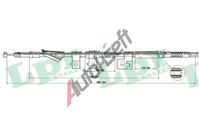 LPR Tan lanko parkovac brzdy LP C0310B, C0310B