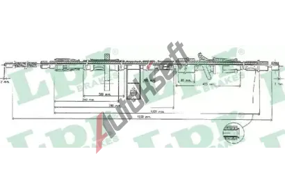 LPR Tan lanko parkovac brzdy LP C0319B, C0319B