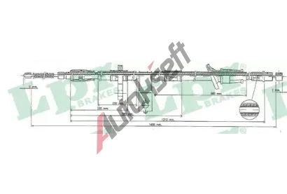 LPR Tan lanko parkovac brzdy LP C0321B, C0321B