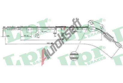 LPR Tan lanko parkovac brzdy LP C0375B, C0375B