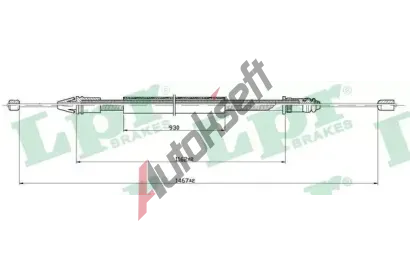 LPR Tan lanko parkovac brzdy LP C0401B, C0401B