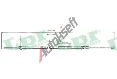 LPR Tan lanko parkovac brzdy LP C0402B, C0402B