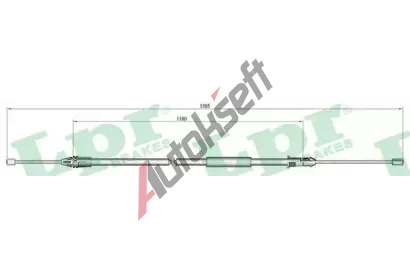 LPR Tan lanko parkovac brzdy LP C0405B, C0405B