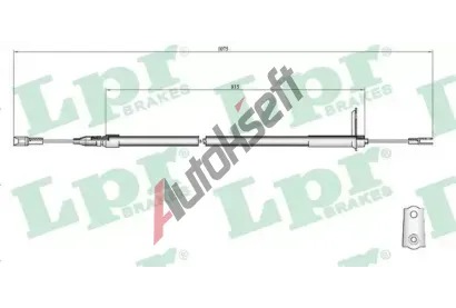 LPR Tan lanko parkovac brzdy LP C0407B, C0407B