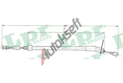 LPR Tan lanko parkovac brzdy LP C0409B, C0409B