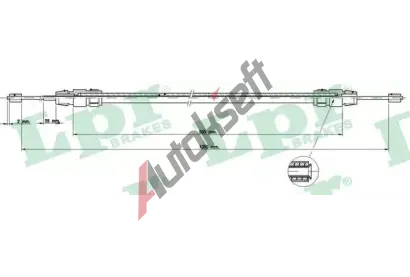 LPR Tan lanko parkovac brzdy LP C0421B, C0421B