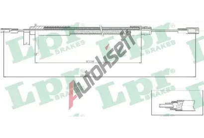 LPR Tan lanko parkovac brzdy LP C0435B, C0435B
