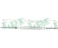 Tan lanko parkovac brzdy LPR ‐ LP C0438B