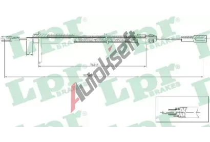 LPR Tan lanko parkovac brzdy LP C0441B, C0441B