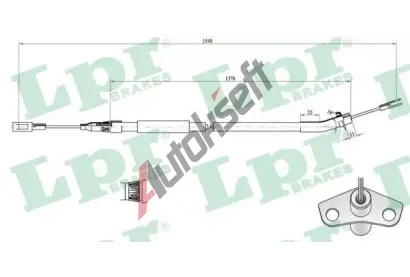 LPR Tan lanko parkovac brzdy LP C0442B, C0442B