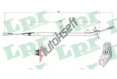 LPR Tan lanko parkovac brzdy LP C0445B, C0445B