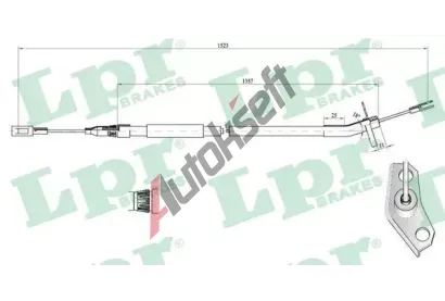 LPR Tan lanko parkovac brzdy LP C0446B, C0446B