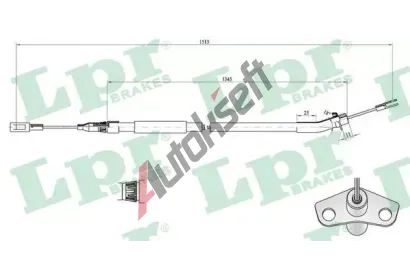 LPR Tan lanko parkovac brzdy LP C0448B, C0448B