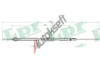 LPR Tan lanko parkovac brzdy LP C0465B, C0465B