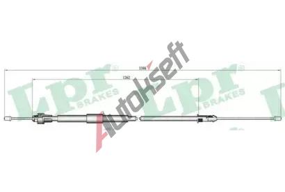 LPR Tan lanko parkovac brzdy LP C0466B, C0466B