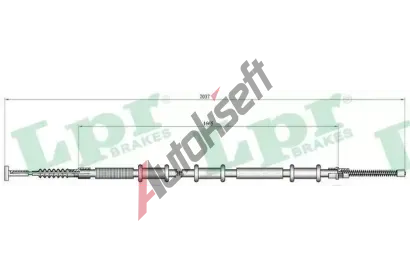 LPR Tan lanko parkovac brzdy LP C0470B, C0470B