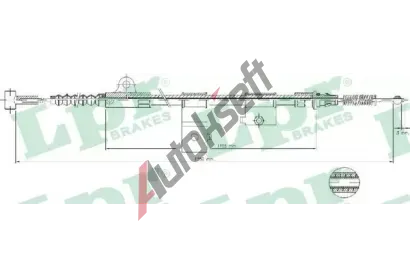 LPR Tan lanko parkovac brzdy LP C0515B, C0515B