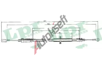 LPR Tan lanko parkovac brzdy LP C0524B, C0524B