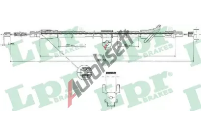 LPR Tan lanko parkovac brzdy LP C0529B, C0529B