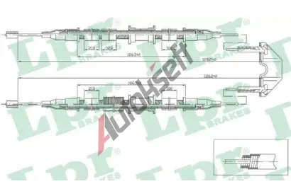 LPR Tan lanko parkovac brzdy LP C0536B, C0536B