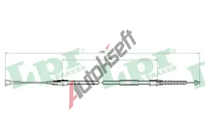 LPR Tan lanko parkovac brzdy LP C0551B, C0551B