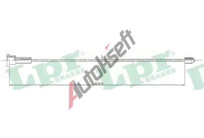 LPR Tan lanko parkovac brzdy LP C0553B, C0553B