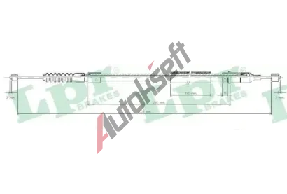 LPR Tan lanko parkovac brzdy LP C0555B, C0555B