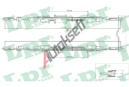 LPR Tan lanko parkovac brzdy LP C0571B, C0571B