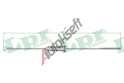 LPR Tan lanko parkovac brzdy LP C0587B, C0587B