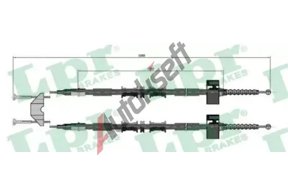 LPR Tan lanko parkovac brzdy LP C0594B, C0594B