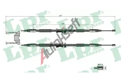 LPR Ta�n� lanko parkovac� brzdy LP C0595B, C0595B