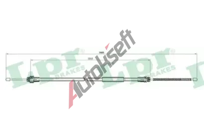 LPR Tan lanko parkovac brzdy LP C0611B, C0611B