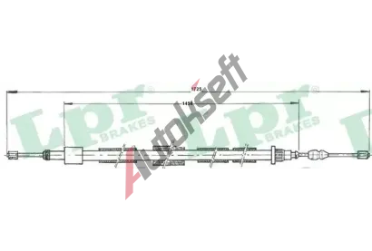 LPR Ta�n� lanko parkovac� brzdy LP C0615B, C0615B